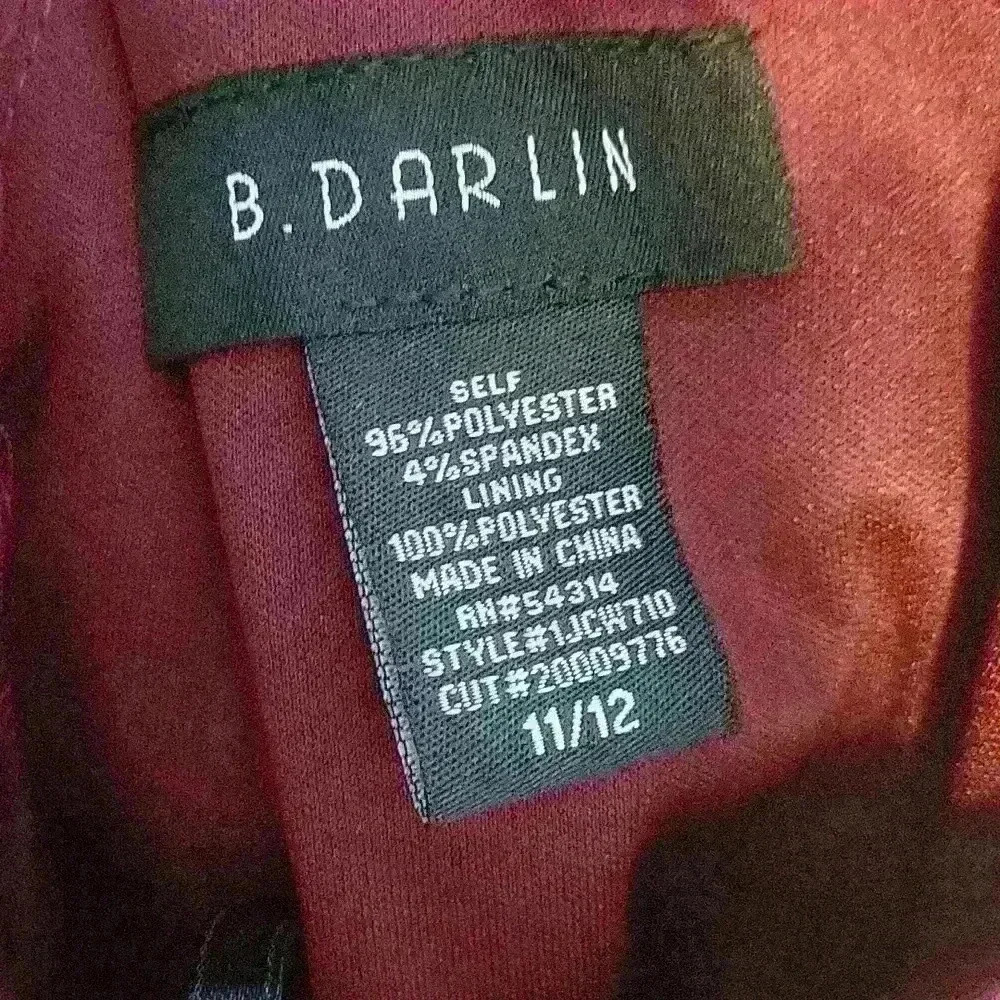 B Darlin Burgundy Mini Dress - Picture 9 of 10